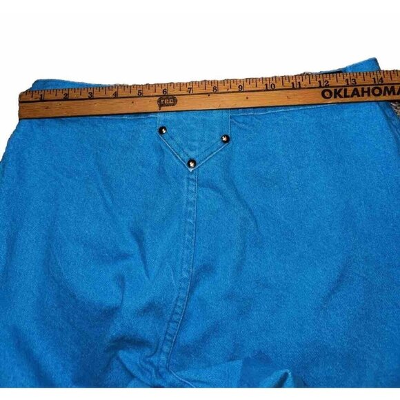 Vintage Ozark Mountain Turquoise Denim Jeans High Waisted Made in USA Size 13 - Picture 13 of 13